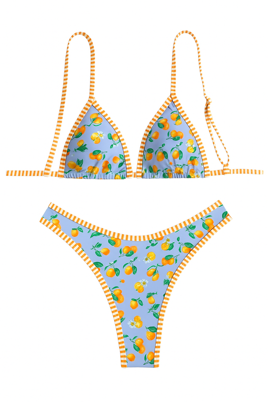 Bikini estampado de naranjas