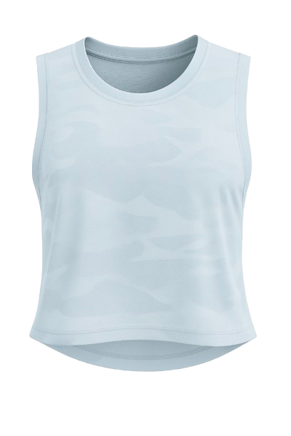 Playera corta sin mangas con estampado de camuflaje transpirable / Varios colores