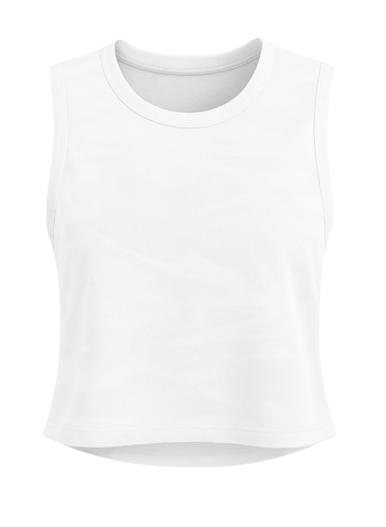 Playera corta sin mangas con estampado de camuflaje transpirable / Varios colores