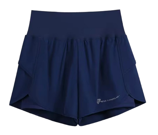 Shorts deportivos de cintura alta y licra interior / Varios colores