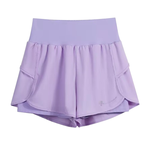 Shorts deportivos de cintura alta y licra interior / Varios colores