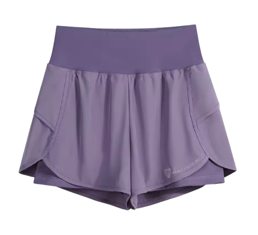 Shorts deportivos de cintura alta y licra interior / Varios colores