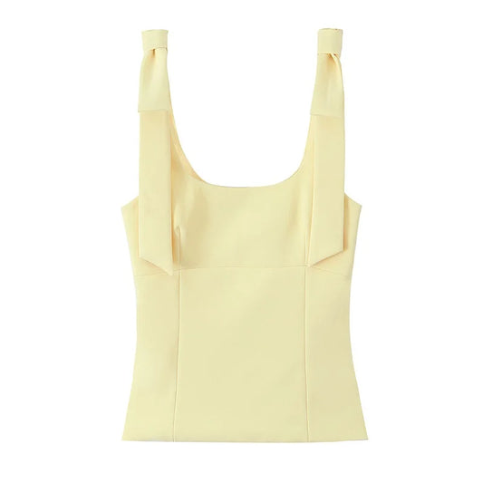 Top con tirantes de lazo varios colores
