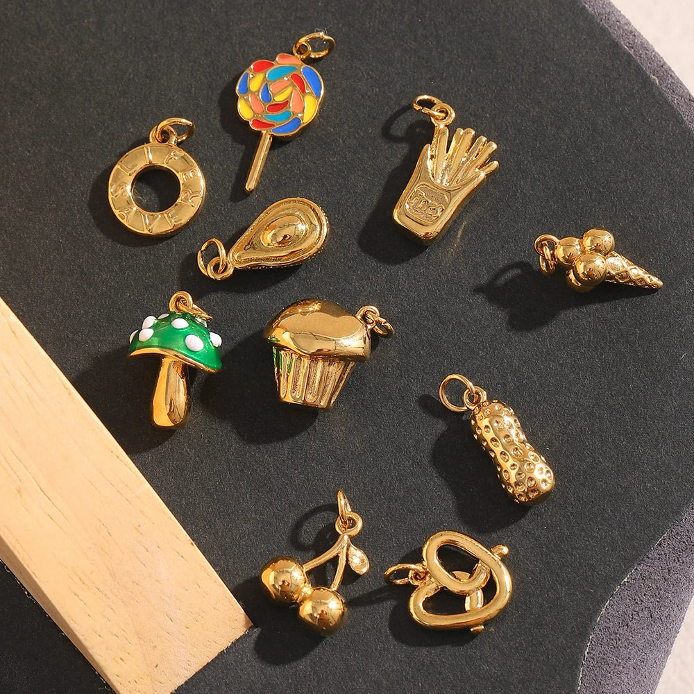 Charms de acero inoxidable varios diseños