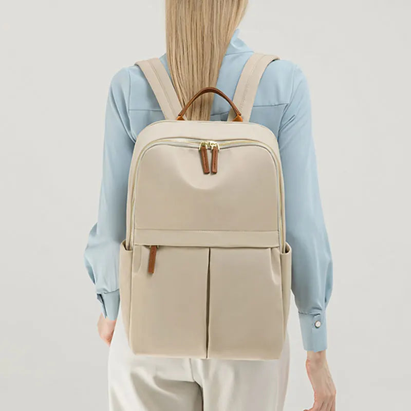 Mochila impermeable de tela oxford para laptop / Varios colores