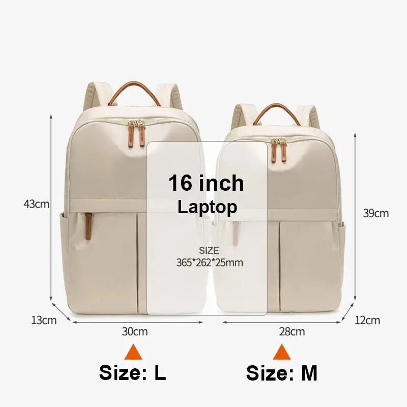 Mochila impermeable de tela oxford para laptop / Varios colores
