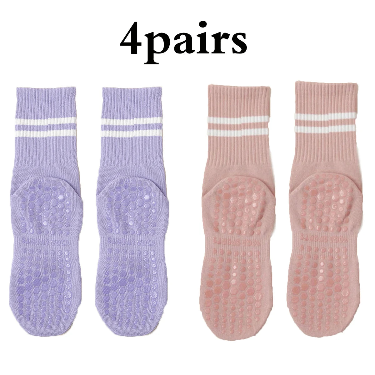 Calcetines altos de pilates con antideslizantes / Varios colores y combinaciones