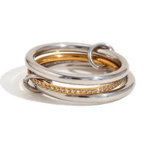 Anillo no fijo apilados de acero inoxidable / variantes