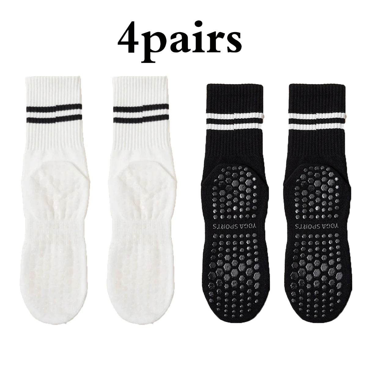 Calcetines altos de pilates con antideslizantes / Varios colores y combinaciones