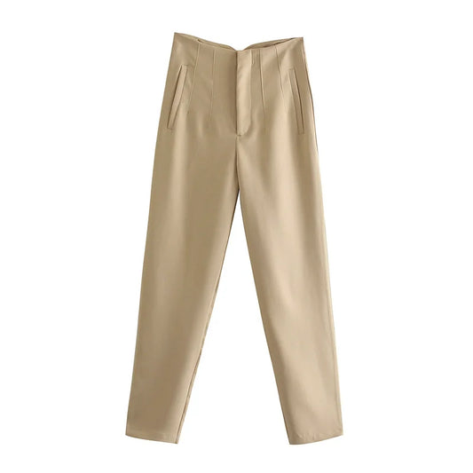 Pantalones de cintura alta semi formales / varios colores