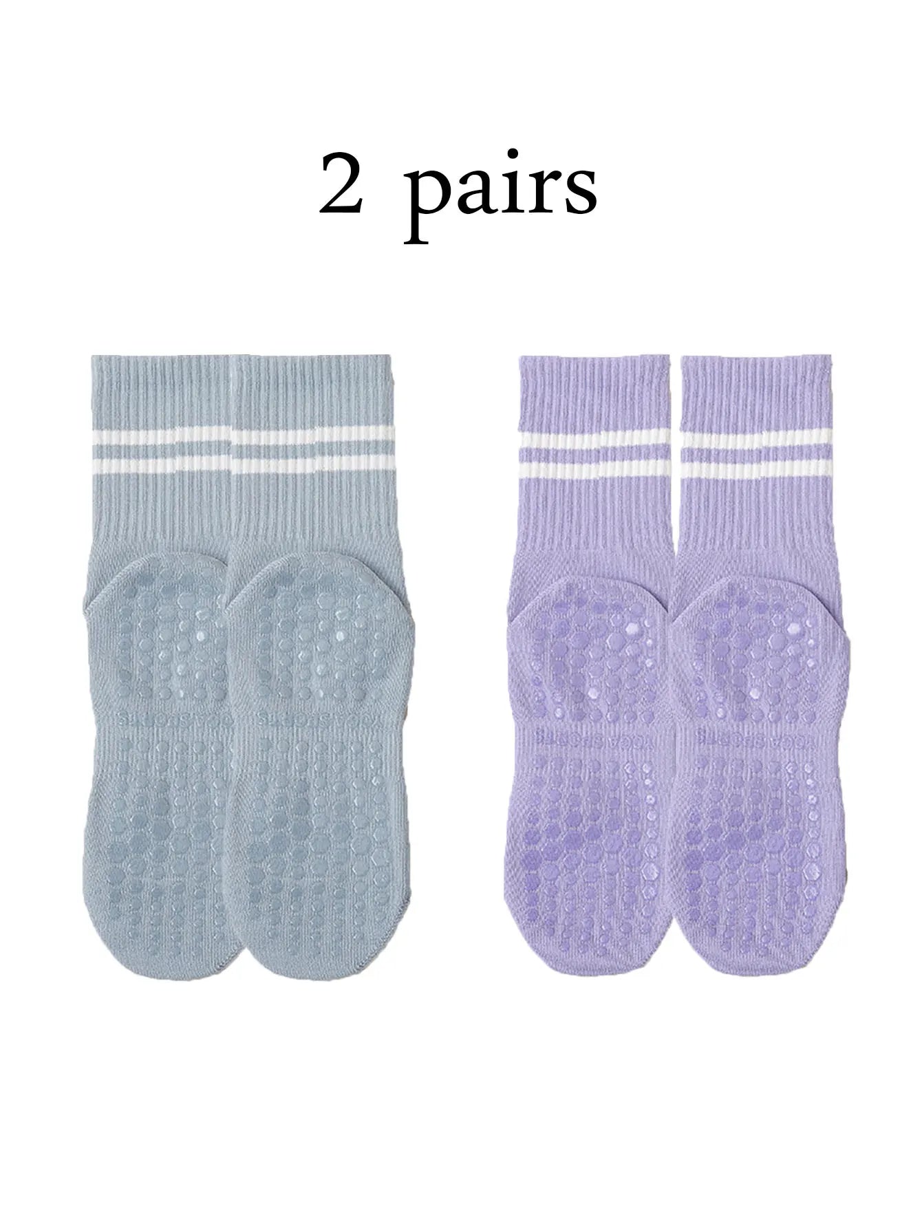 Calcetines altos de pilates con antideslizantes / Varios colores y combinaciones