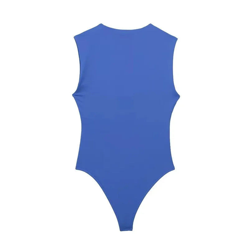 Body sin mangas de tirantes anchos