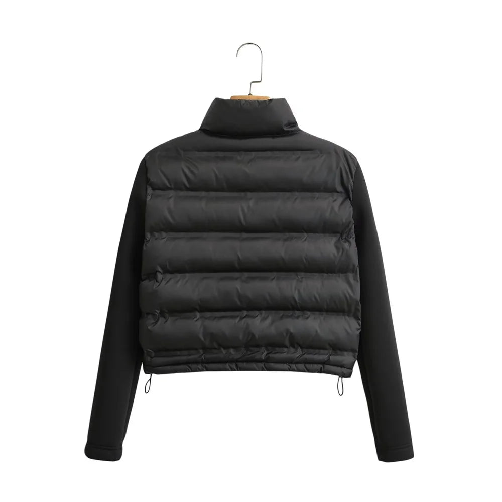 Chaqueta acolchada con mangas de algodón