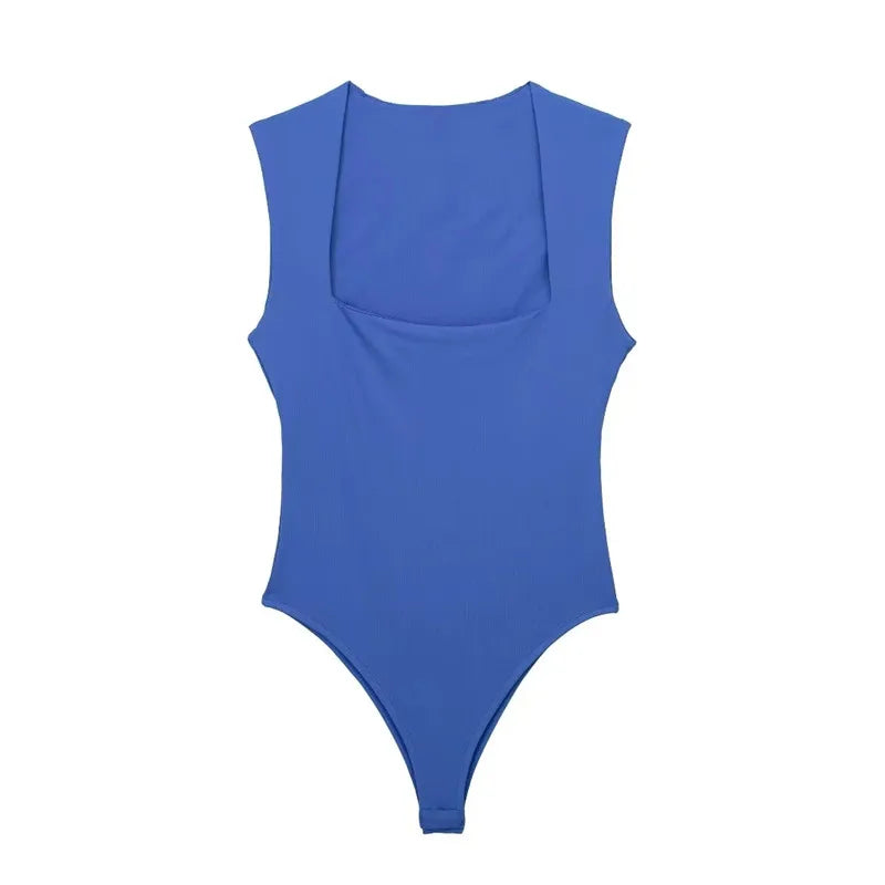 Body sin mangas de tirantes anchos