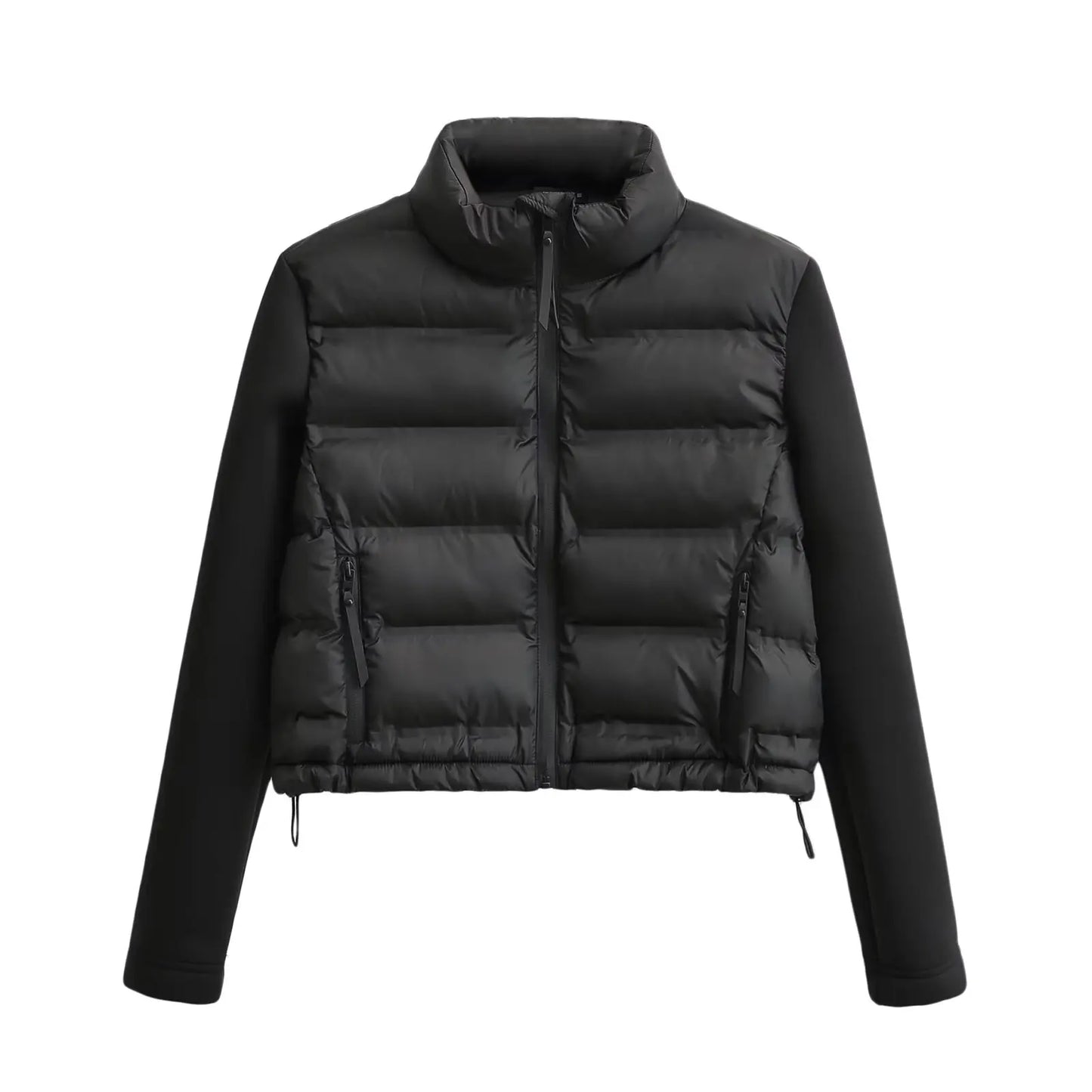 Chaqueta acolchada con mangas de algodón